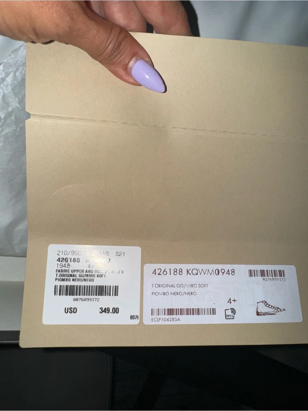 Gucci Black High-Top GG Canvas Sneaker